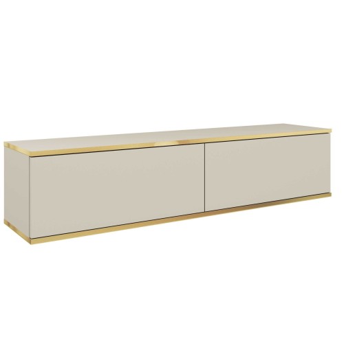 Έπιπλο τηλεόρασης ORO επιτοίχιο Μπεζ 135x30x32cm