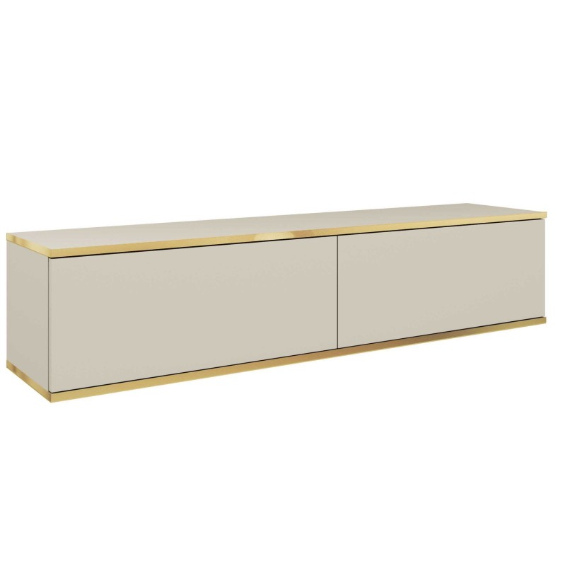Κρεμαστό έπιπλο τηλεόρασης ORO Μπεζ 135x30x32cm