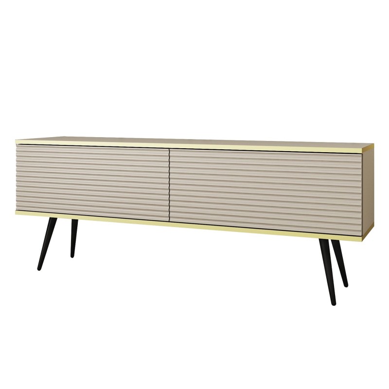 Έπιπλο τηλεόρασης ORO_MDF Μπεζ 135x53x32cm