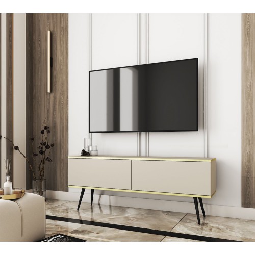Έπιπλο τηλεόρασης ORO  Μπεζ 135x53x32cm