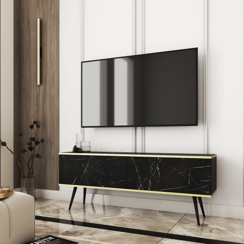 Έπιπλο τηλεόρασης ORO Μάρμαρο 135x53x32cm