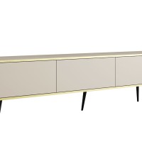 Έπιπλο τηλεόρασης ORO  Μπεζ + Μαύρο 175x53x32cm