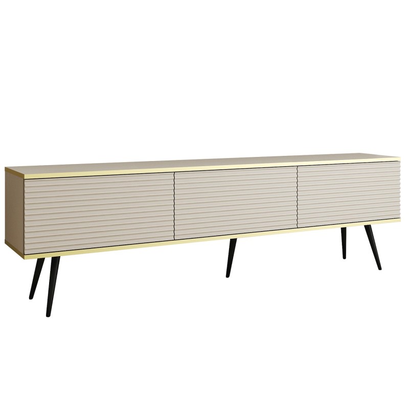 Έπιπλο τηλεόρασης ORO_MDF Μπεζ 175x53x32cm