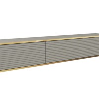 Κρεμαστό έπιπλο τηλεόρασης ORO_MDF γκρι 175x30x32cm