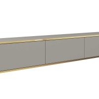 Κρεμαστό έπιπλο τηλεόρασης ORO γκρι 175x30x32cm