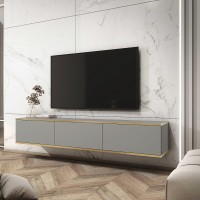 Κρεμαστό έπιπλο τηλεόρασης ORO γκρι 175x30x32cm
