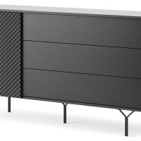 Μπουφές με συρτάρια Raven Ανθρακί 144x38x83cm