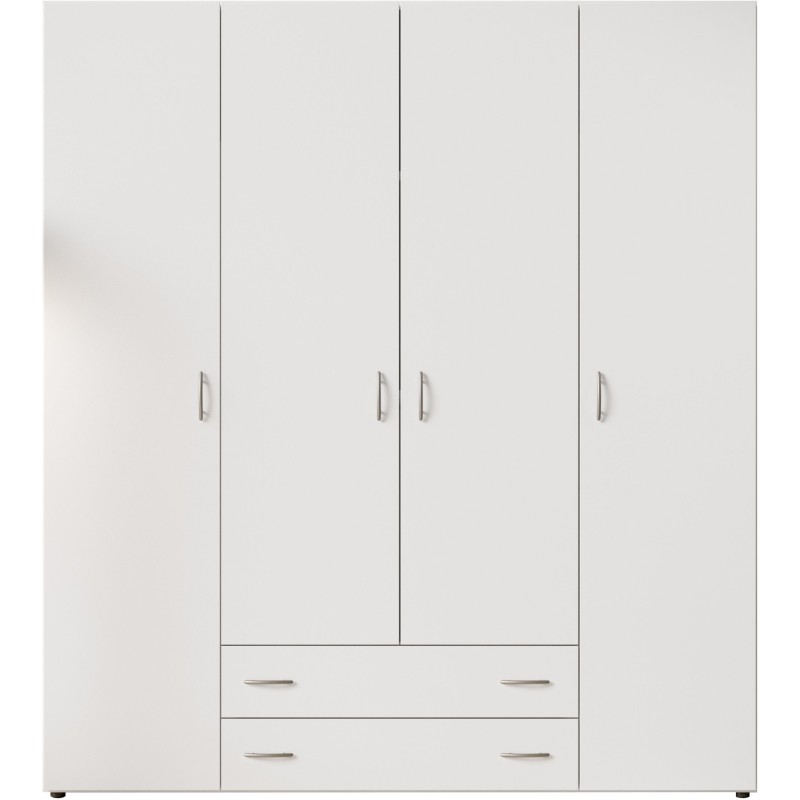 Ντουλάπα  Α_Base λευκή με συρτάρια 160x177x52cm