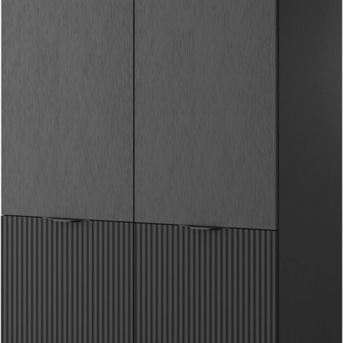 Ντουλάπα Sandbox ανθρακί 101x200x51cm