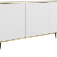 Μπουφές Oro λευκό + μαύρο 160x85x39cm