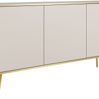 Μπουφές Oro Μπεζ+χρυσό 160x85x39cm