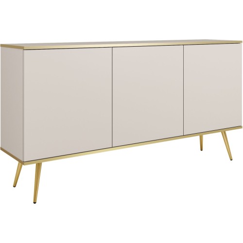 Μπουφές Oro Μπεζ με χρυσά πόδια 160x85x39cm