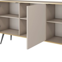 Μπουφές Oro Μπεζ+χρυσό 160x85x39cm