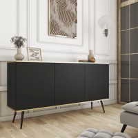 Μπουφές Oro Ανθρακί 160x85x39cm