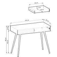 Κονσόλα Oro μπέζ με χρυσό 102x80x50cm