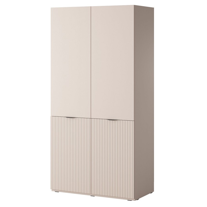 Ντουλάπα Sandbox τετράφυλλη Μπεζ 202x200x51cm