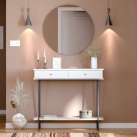 Κονσόλα Elite 702 Λευκό Μινκ 100x89x41cm