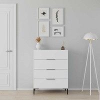 Συρταριέρα Oryana 1740 Λευκή 80x104x44cm