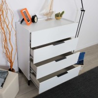Συρταριέρα Oryana 1740 Λευκή 80x104x44cm