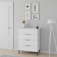 Συρταριέρα Oryana 1740 Λευκή 80x104x44cm
