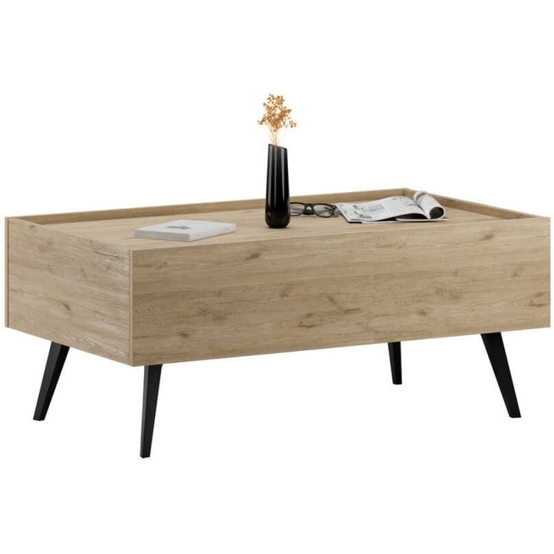Τραπεζάκι σαλονιού Luna Φυσικό florida oak 103x44x60cm