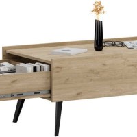 Τραπεζάκι σαλονιού Luna Φυσικό florida oak 103x44x60cm