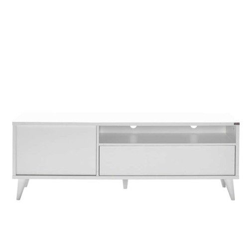 Έπιπλο τηλεόρασης TVR-511-DD Retro Λευκό 150x53x40cm