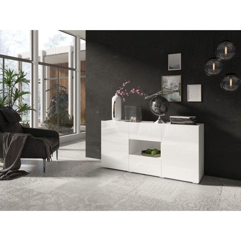 Μπουφές Delos Λευκός 137x69x38cm