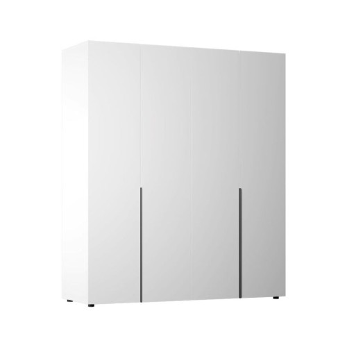 Ντουλάπα GRD-1740-DD Oryana τετράφυλλη Λευκή 180x210x62cm