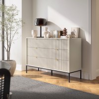 Συρταριέρα Nova Λευκό Kazmir + Ανθρακί 154x91x39cm