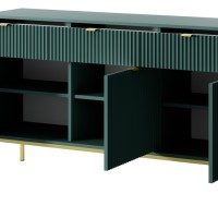 Μπουφές Nova Πράσινο + Χρυσό  154x83x39cm
