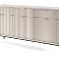 Μπουφές Nova Λευκό Kazmir + Ανθρακί 154x83x39cm