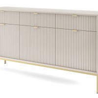 Μπουφές Nova Λευκό Kazmir + Χρυσό 154x83x39cm