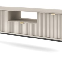 Έπιπλο τηλεόρασης Nova Λευκό Kazmir + Ανθρακί 154x56x39cm