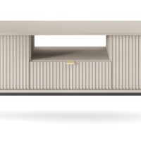 Έπιπλο τηλεόρασης Nova Λευκό Kazmir + Ανθρακί 154x56x39cm
