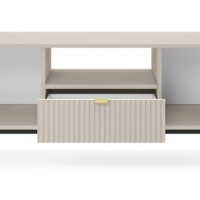 Έπιπλο τηλεόρασης Nova Λευκό Kazmir + Ανθρακί 154x56x39cm