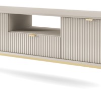 Έπιπλο τηλεόρασης Nova Λευκό Kazmir + Χρυσό 154x56x39cm