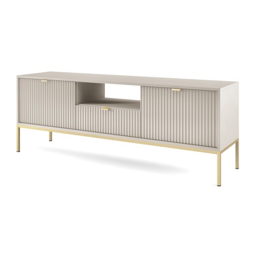 Έπιπλο τηλεόρασης Nova Λευκό Kazmir + Χρυσό 154x56x39cm