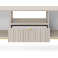 Έπιπλο τηλεόρασης Nova Λευκό Kazmir + Χρυσό 154x56x39cm