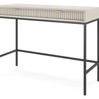 Κονσόλα Nova Λευκό Kazmir + Ανθρακί 103,5x77,6x50cm