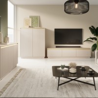 Κρεμαστό Έπιπλο τηλεόρασης Royal Μπεζ 181x36x39cm