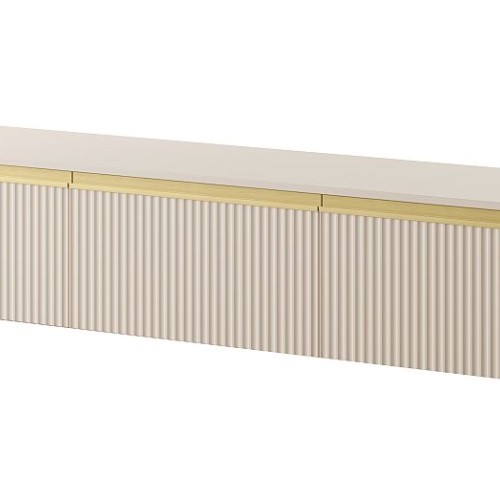 Έπιπλο τηλεόρασης Royal επιτοίχιο Μπεζ 181x36x39cm