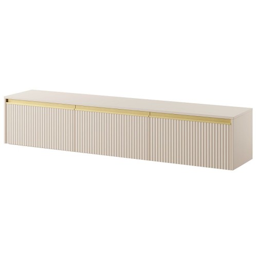 Έπιπλο τηλεόρασης Royal επιτοίχιο Μπεζ 181x36x39cm