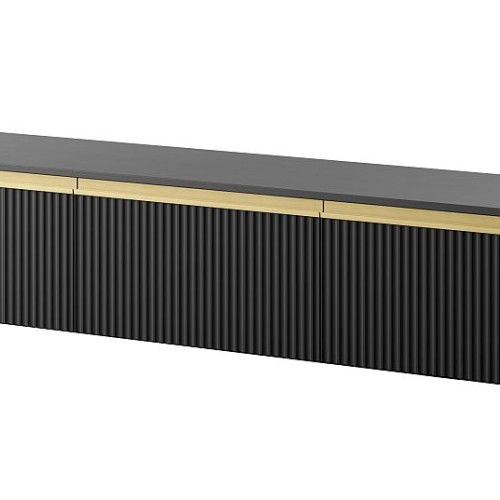 Έπιπλο τηλεόρασης Royal επιτοίχιο Ανθρακί 181x36x39cm
