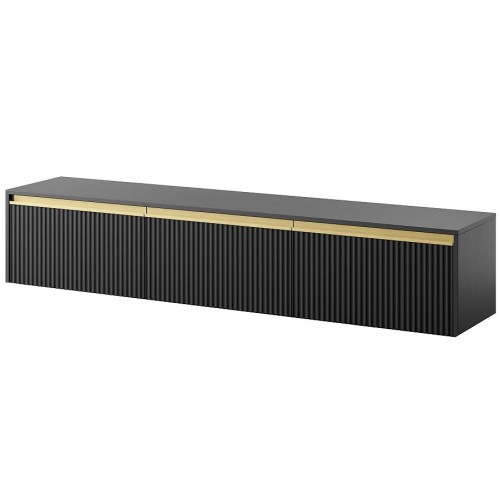 Έπιπλο τηλεόρασης Royal επιτοίχιο Ανθρακί 181x36x39cm