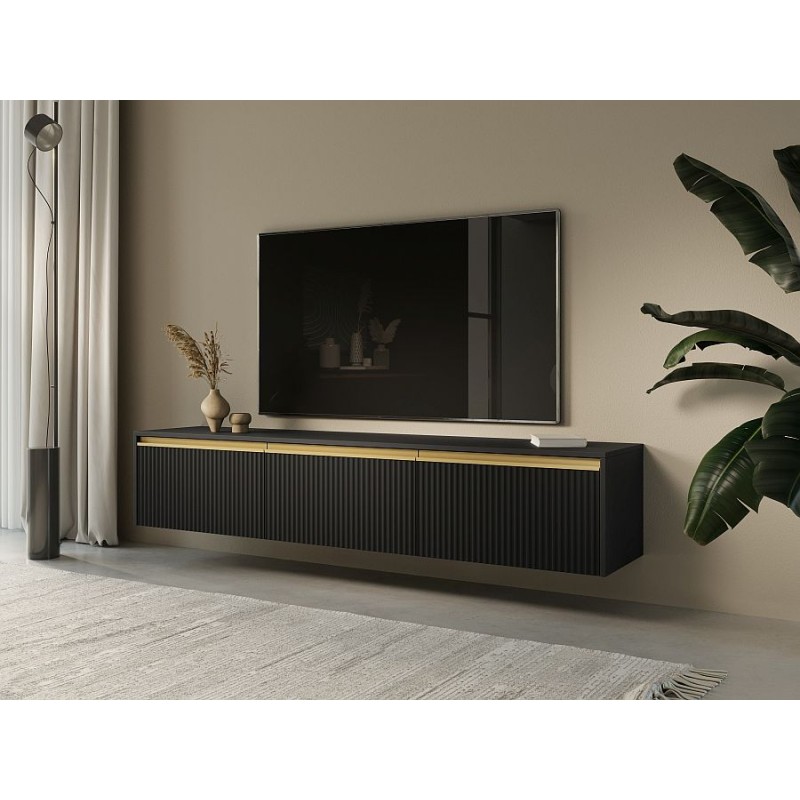 Κρεμαστό Έπιπλο τηλεόρασης Royal Ανθρακί 181x36x39cm
