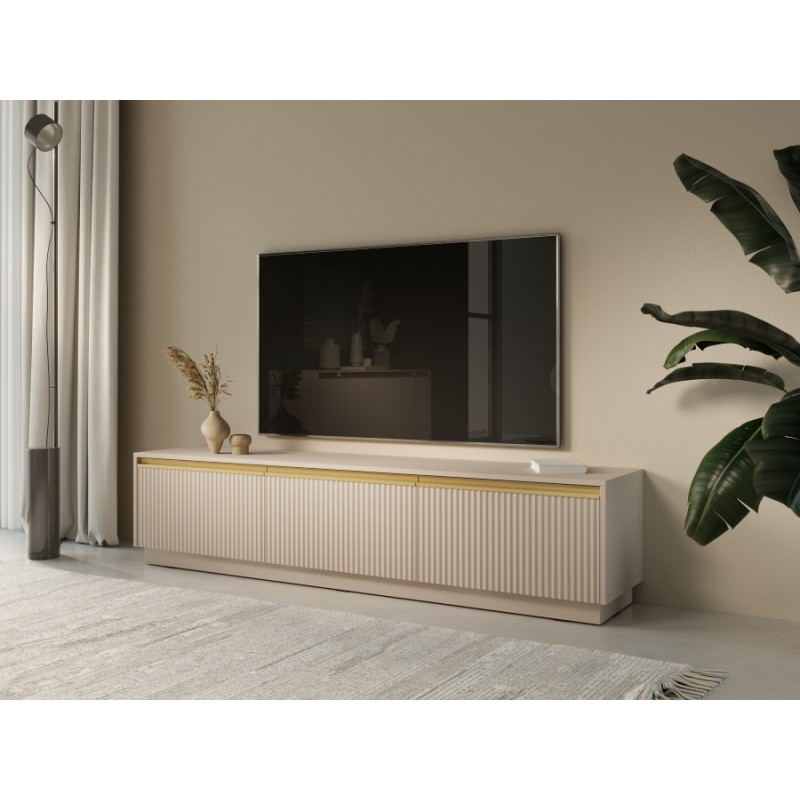 Κρεμαστό Έπιπλο τηλεόρασης Royal Μπεζ 181x36x39cm