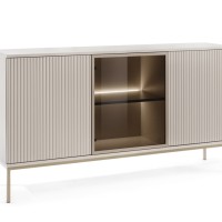 Μπουφές με βιτρίνα Sento Λευκό Kazmir 154x83x39cm