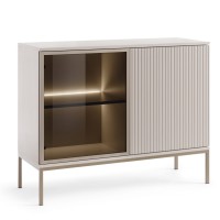 Μπουφές με βιτρίνα Sento Λευκό Kazmir 104x83x39 cm