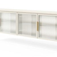 Έπιπλο τηλεόρασης Lumi Λευκό Kazmir 181x62x39cm
